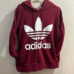 Maroon Adidas sweatshirt